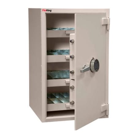 Fire King Security Products Cennox Pharmacy Safe B3521WD-FK1 21-3/4"W x 22"D x 35"H Electronic Lock 7.29 Cu. Ft. White B3521WD-FK1